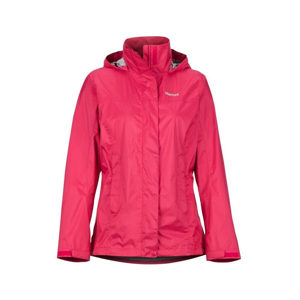 Marmot Womens PreCip Eco Waterproof Rain Jacket Pink Hooded Size M